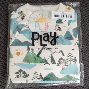 Little Sleepies toddler mountain Mist Print Sweatshirt Crewneck 18-24 Months